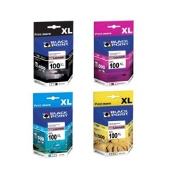 No100XL Multipack CMYK BLACK POINT 4 tusze do Lexmark Pro 205, Pro 209, Pro 409, Pro 905, Pro 805, S305, S409, Pro 705,  S405, S505, S605, S301, Pro 9